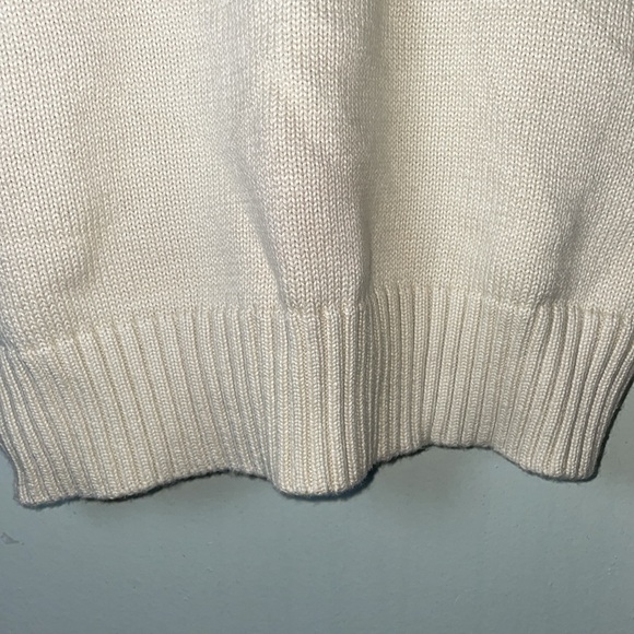 Polo by Ralph Lauren size extra large cream, quarter zip sweater - Picture 7 of 7